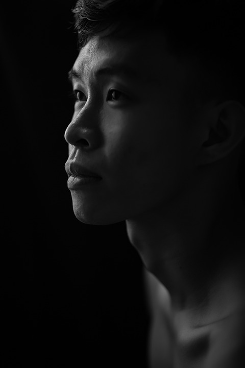 Portrait of an asian man