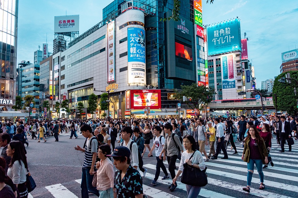 crowded street