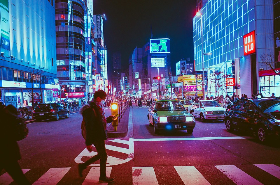 guy crossing street