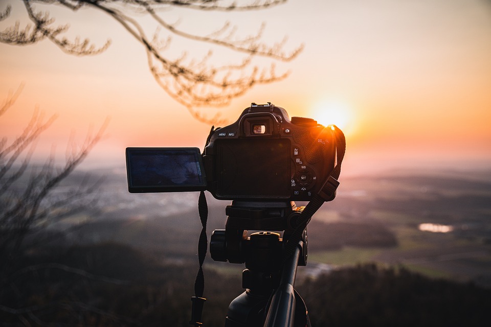 sunset camera landscape