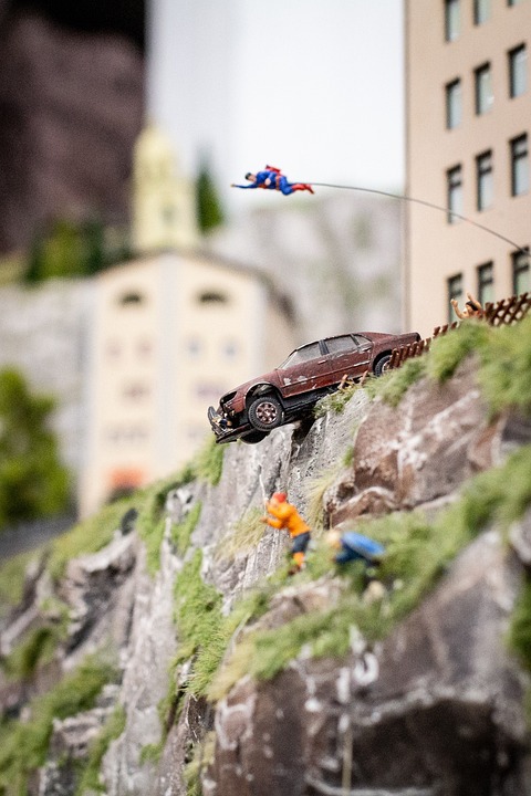 superman jumping off cliff